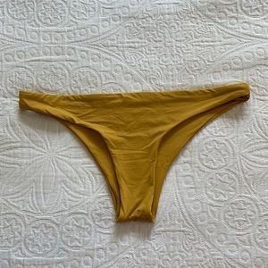 Stone Fox Swim SOL Mustard Yellow Bikini Bottom
